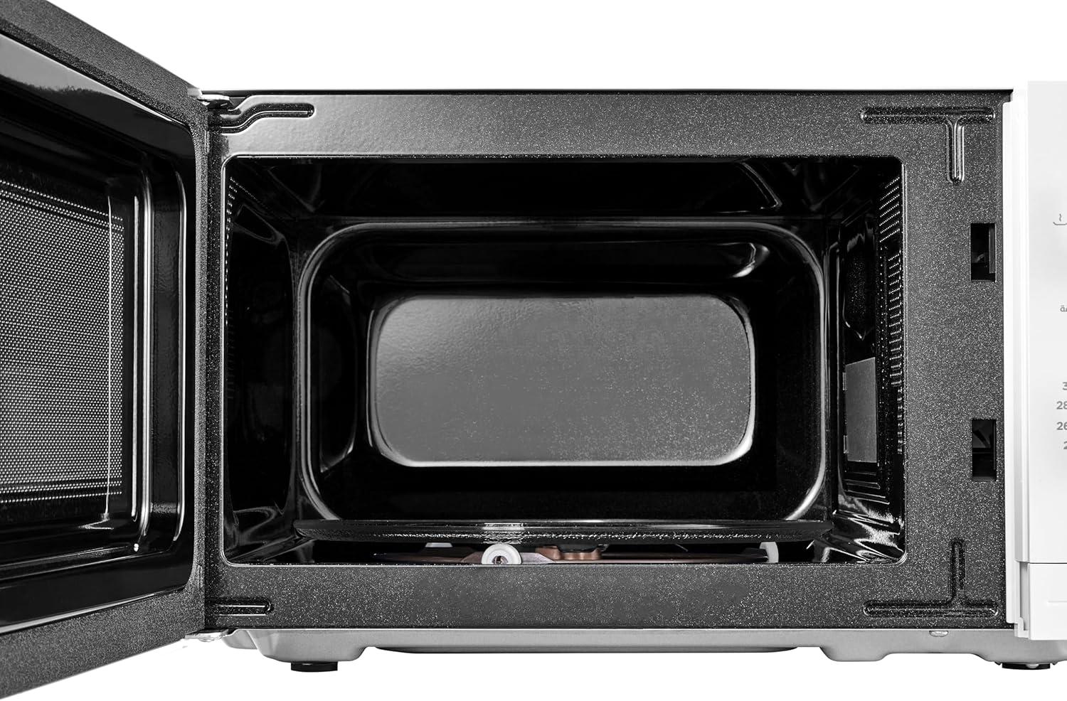 Midea 20 Liters Solo Microwave Oven with 5 Power Levels, 700W, Defrost Function, Inverter Quattro, XmartWave Technology, Push Button Door Opening, Good for Home & Office, White, MM7P012MZ-WH
